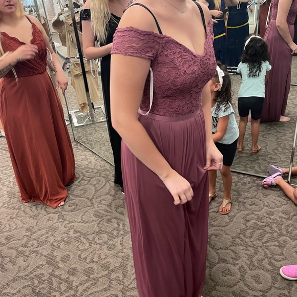 Pink mauve formal dress - Picture 8 of 9